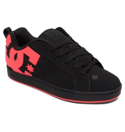 DC Shoes COURT GRAFFIK UNISEX - Zapatillas skate - black/grey/red/negro 